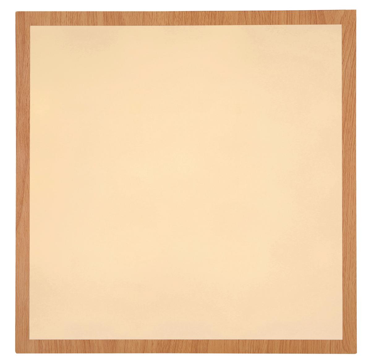 Led-deckenleuchte Doro L: 45 Cm - Opal/Braun, Basics, Kunststoff/Metall (45/45/6,5cm)