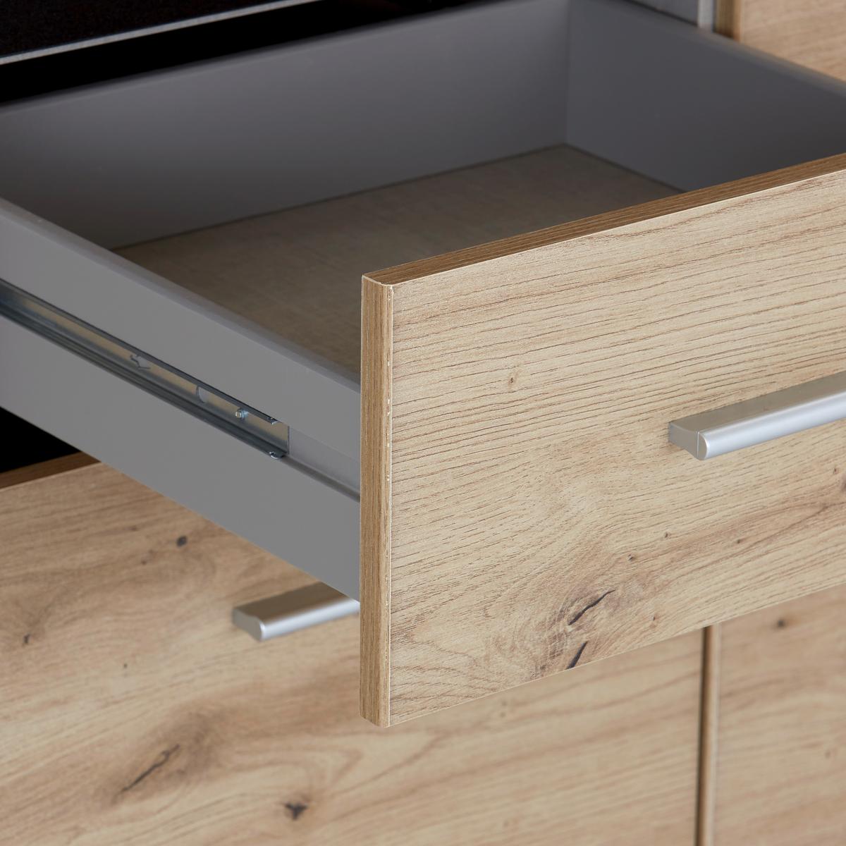 Nyílóajtós Szekrény Celle Extra 181/197 Cm - Artisan tölgy/sötétszürke, Design, faalapú anyag (181/197/54cm)