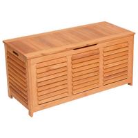 Kissenbox 123x62x54 Cm Echtholz Massiv Naturfarben - Naturfarben, KONVENTIONELL, Holz (123/62/54cm) - Gardenson