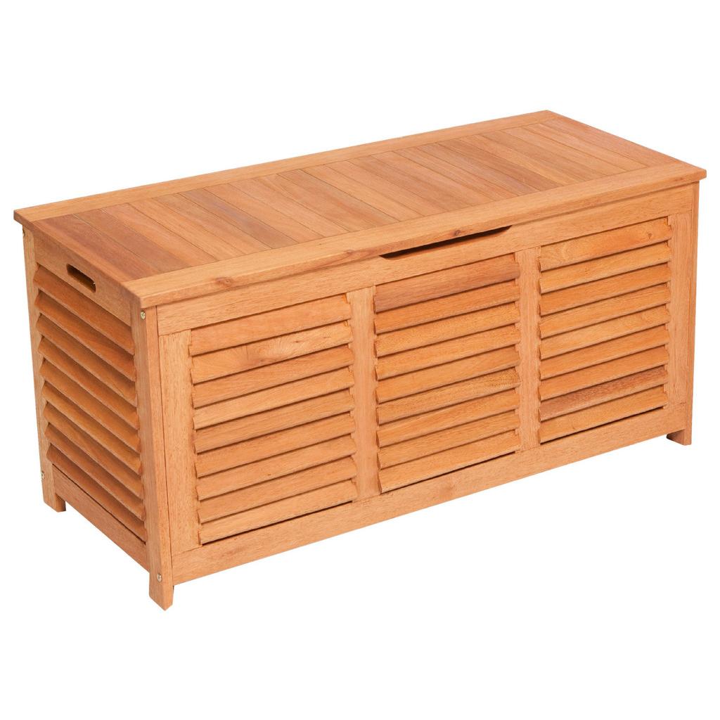 Kissenbox 123x62x54 Cm Echtholz Massiv Naturfarben