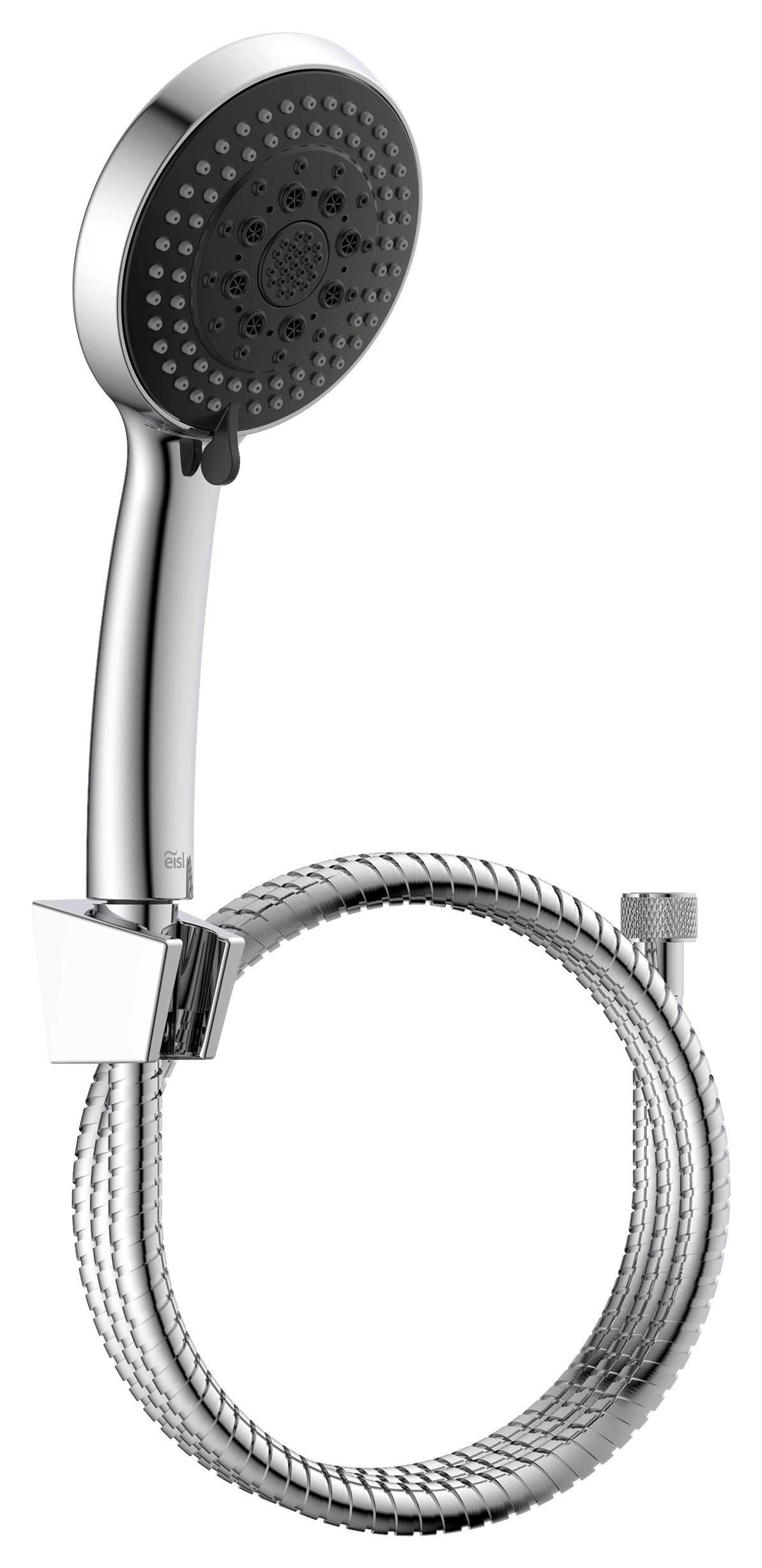 Handbrausen-Set Speed chrom, B: 11,5cm - Chromfarben/Anthrazit, KONVENTIONELL, Kunststoff (11,5/25,0/3,0cm)