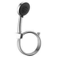 Handbrausen-Set Speed chrom, B: 11,5cm - Chromfarben/Anthrazit, KONVENTIONELL, Kunststoff (11,5/25,0/3,0cm)