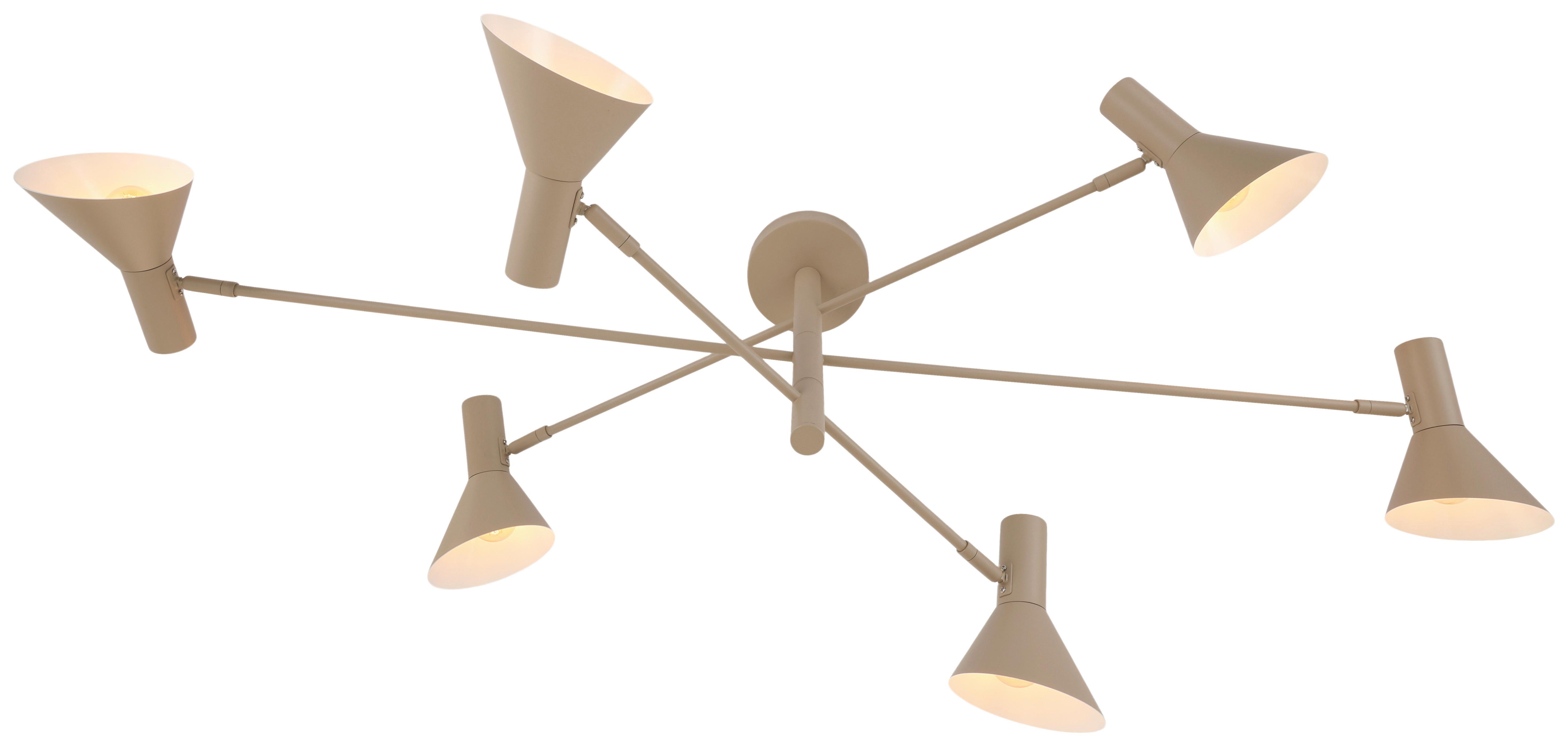 Deckenleuchte, E14 Sinn - Beige, KONVENTIONELL, Metall (123/83/40.5cm)