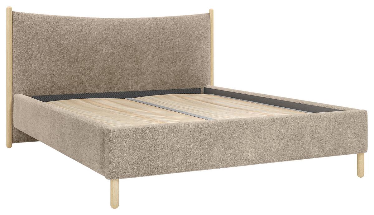 Polsterbett Nature Braun Lf: 180x200 Cm - Buchefarben/Braun, MODERN, Holz/Holzwerkstoff (180/200cm) - MID.YOU