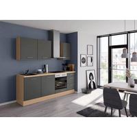 Küchenleerblock Ip1200 - Eichefarben/Graphitfarben, Design, Holzwerkstoff (230cm) - Impuls