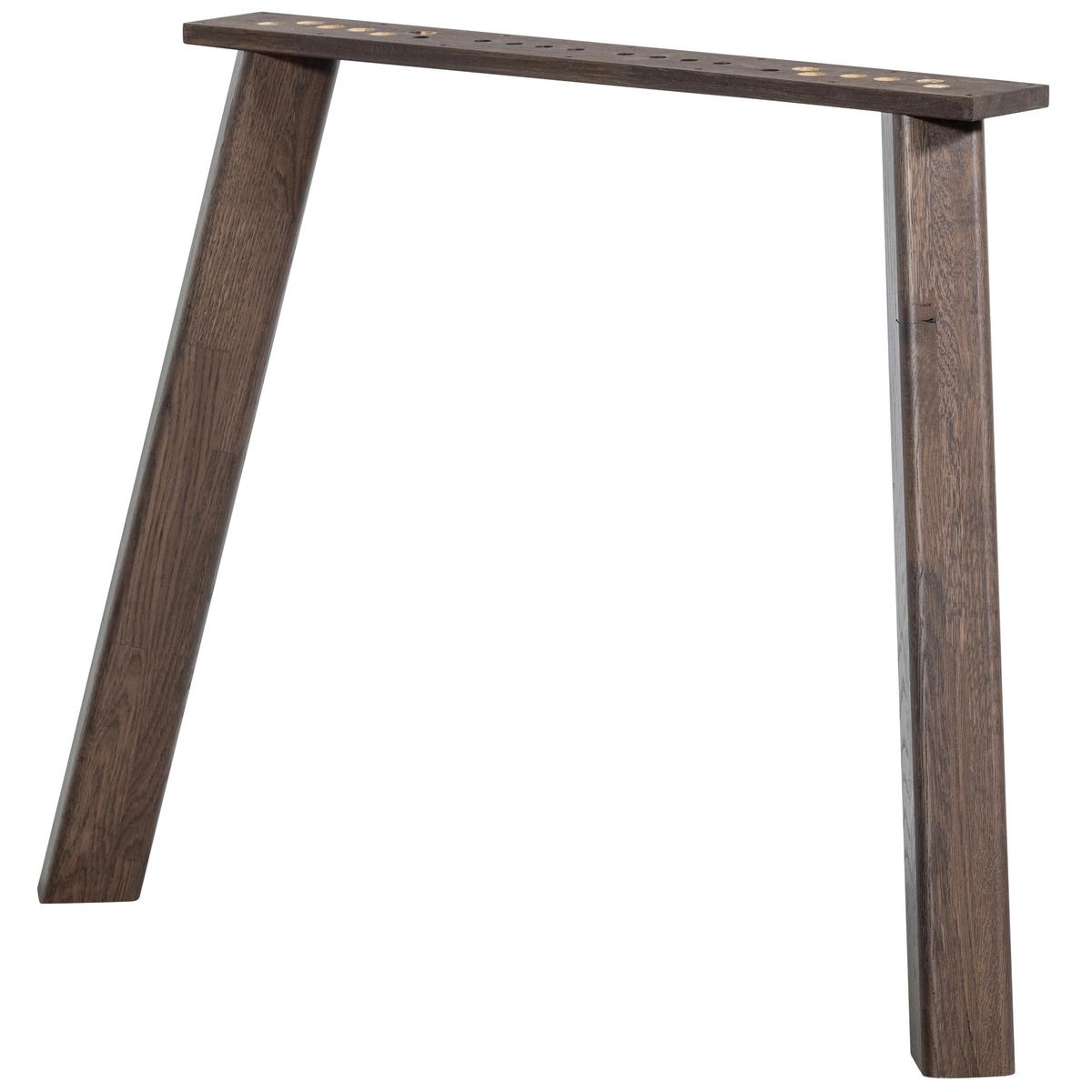TISCHGESTELL Tablo Braun B: 79cm - Braun, MODERN, Holz (79/73/11cm) - Livetastic
