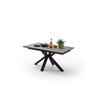 Ausziehtisch Nagano 160 Az 160-240x76x90 Cm Anthrazit - Anthrazit/Schwarz, Trend, Keramik/Metall (160-240/76/90cm)