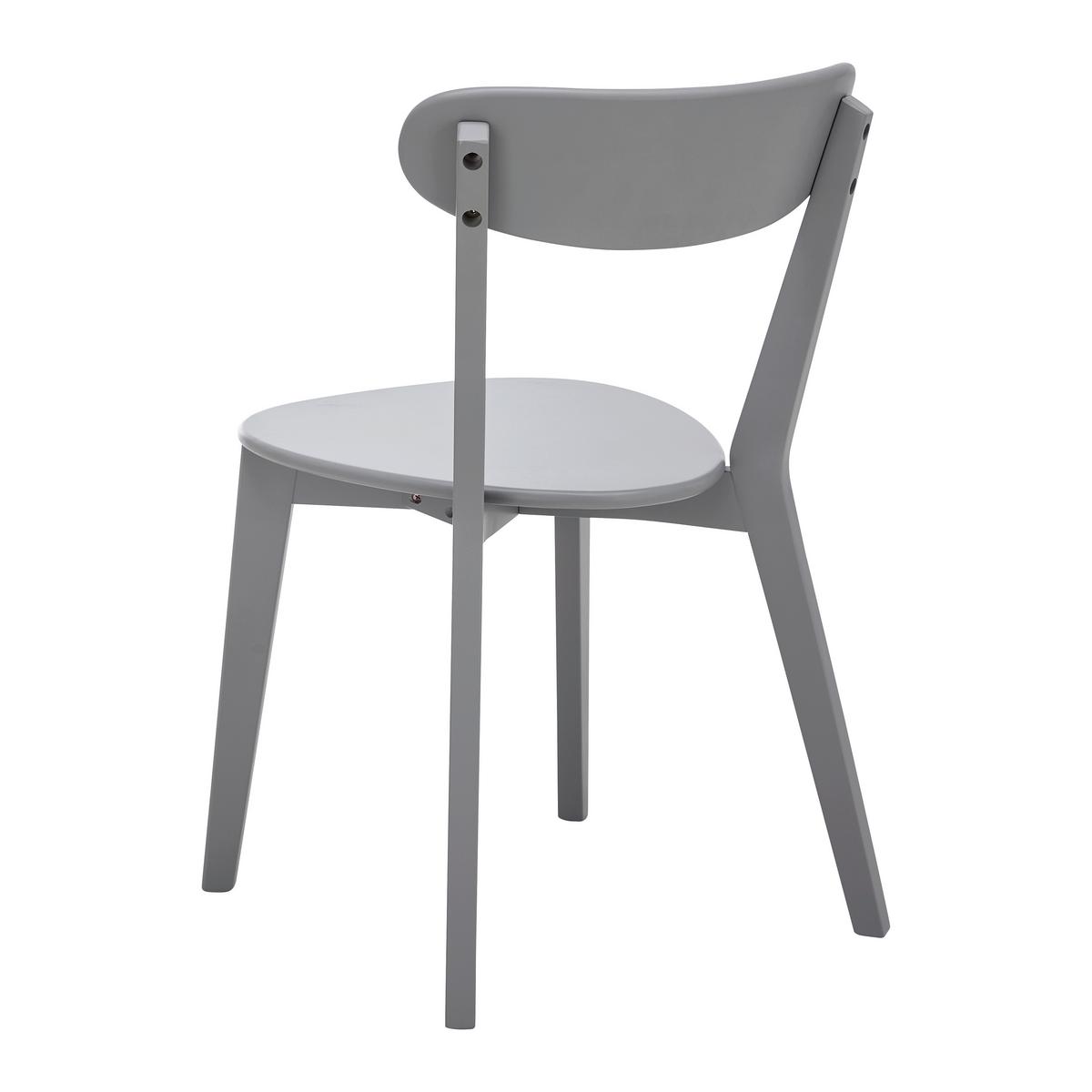 Sada 2 stoličiek LORCA sivá - sivá, Modern, drevo (45/79/52cm) - Bessagi Home