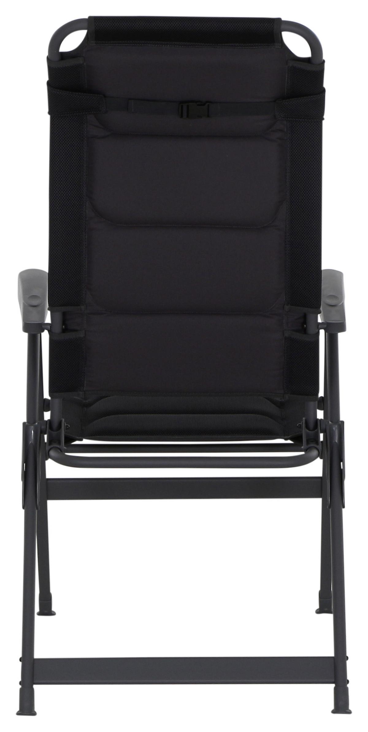 Campingstuhl Klappbar mit Armlehnen - Anthrazit, KONVENTIONELL, Textil/Metall (61/121/76cm) - Siena Garden