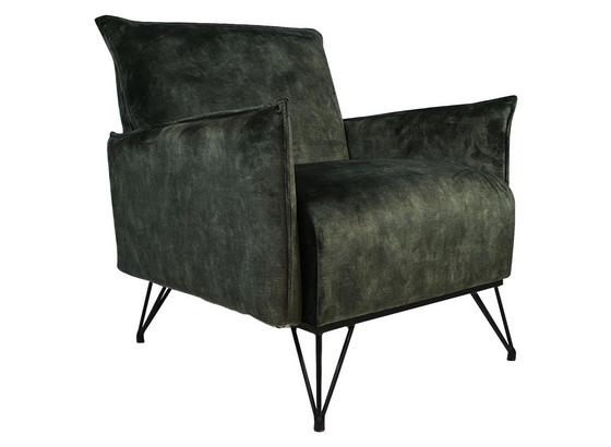 Sessel Mika Luxury B: 72 cm Grün - Schwarz/Grün, Design, Textil (72/85/77cm) - Livetastic Sessel Mika Luxury B: 72 cm Grün - Schwarz/Grün, Design, Textil (72/85/77cm) - Livetastic