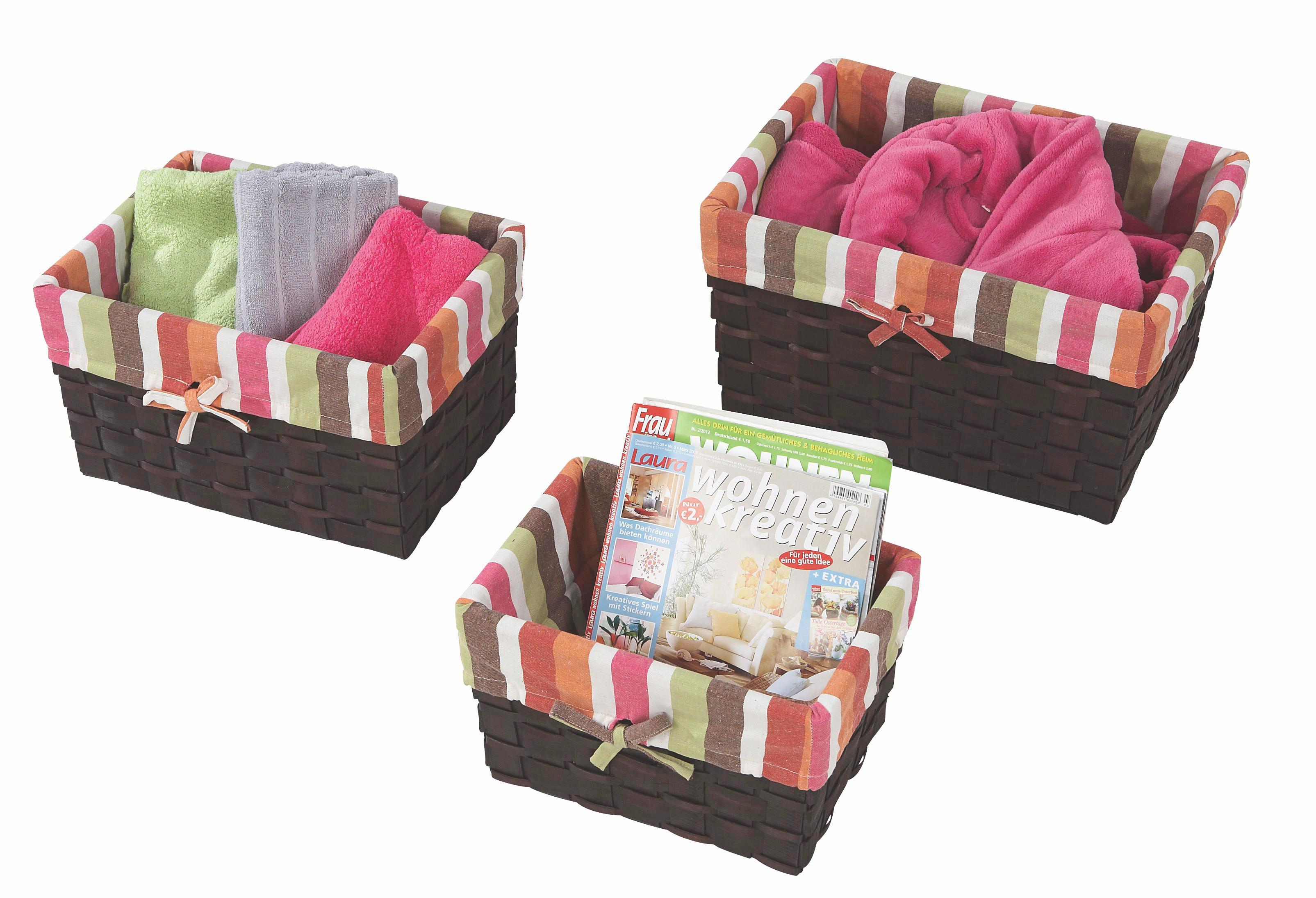 Kosár Felice - Barna/Szürke, konvencionális, Természetes anyagok/Fa (45/33/26cm) - Luca Bessoni