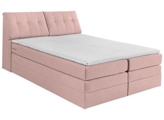 Boxspringbett mit Bettkasten, Kopfteil Aufklappbar 180x200cm - Rosa, KONVENTIONELL, Holzwerkstoff/Textil (180/200cm) - Carryhome Boxspringbett mit Bettkasten, Kopfteil Aufklappbar 180x200cm - Rosa, KONVENTIONELL, Holzwerkstoff/Textil (180/200cm) - Carryhome