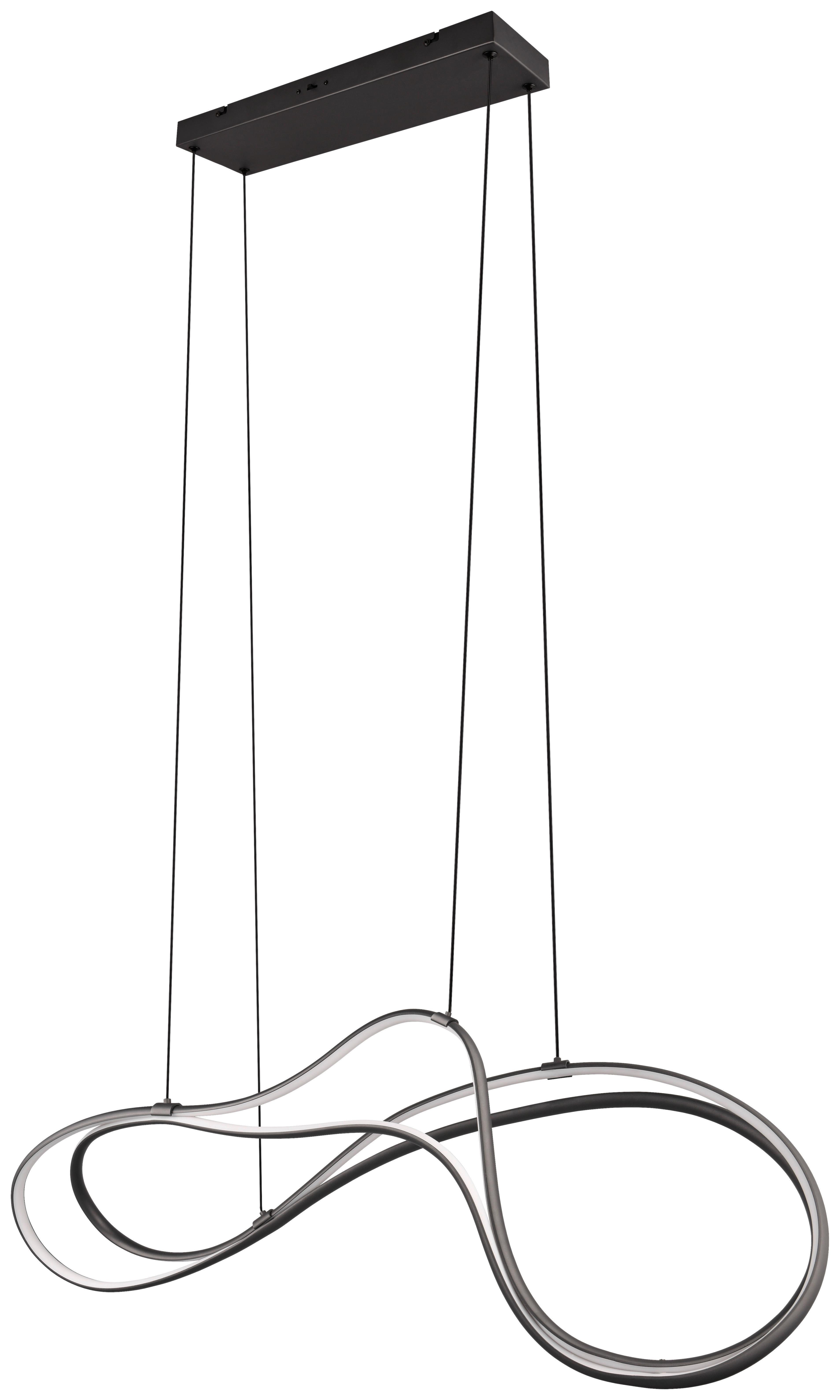 LED-Hängeleuchte 344310132  Nala - Schwarz, Design, Metall (113/24/150cm) - Trio Leuchten