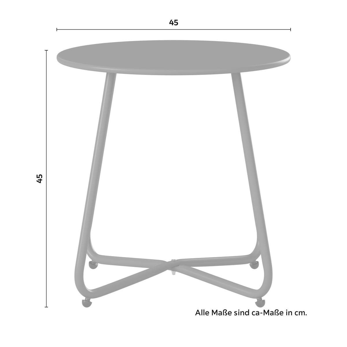 ZAHRADNÍ ODKLÁDACÍ STOLEK UNI - zelená, Basics, kov (45/45/45cm) - Mömax