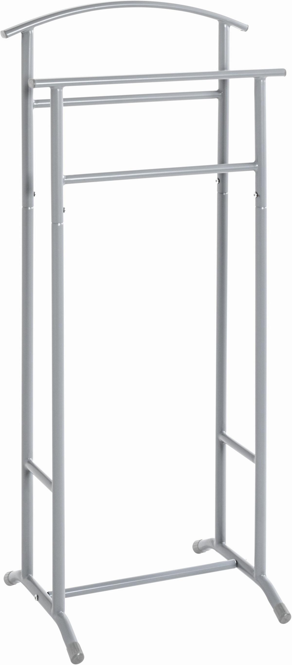 Němý sluha Björn, šedý, š: 48 cm - šedá, Basics, kov (48/107/36cm)