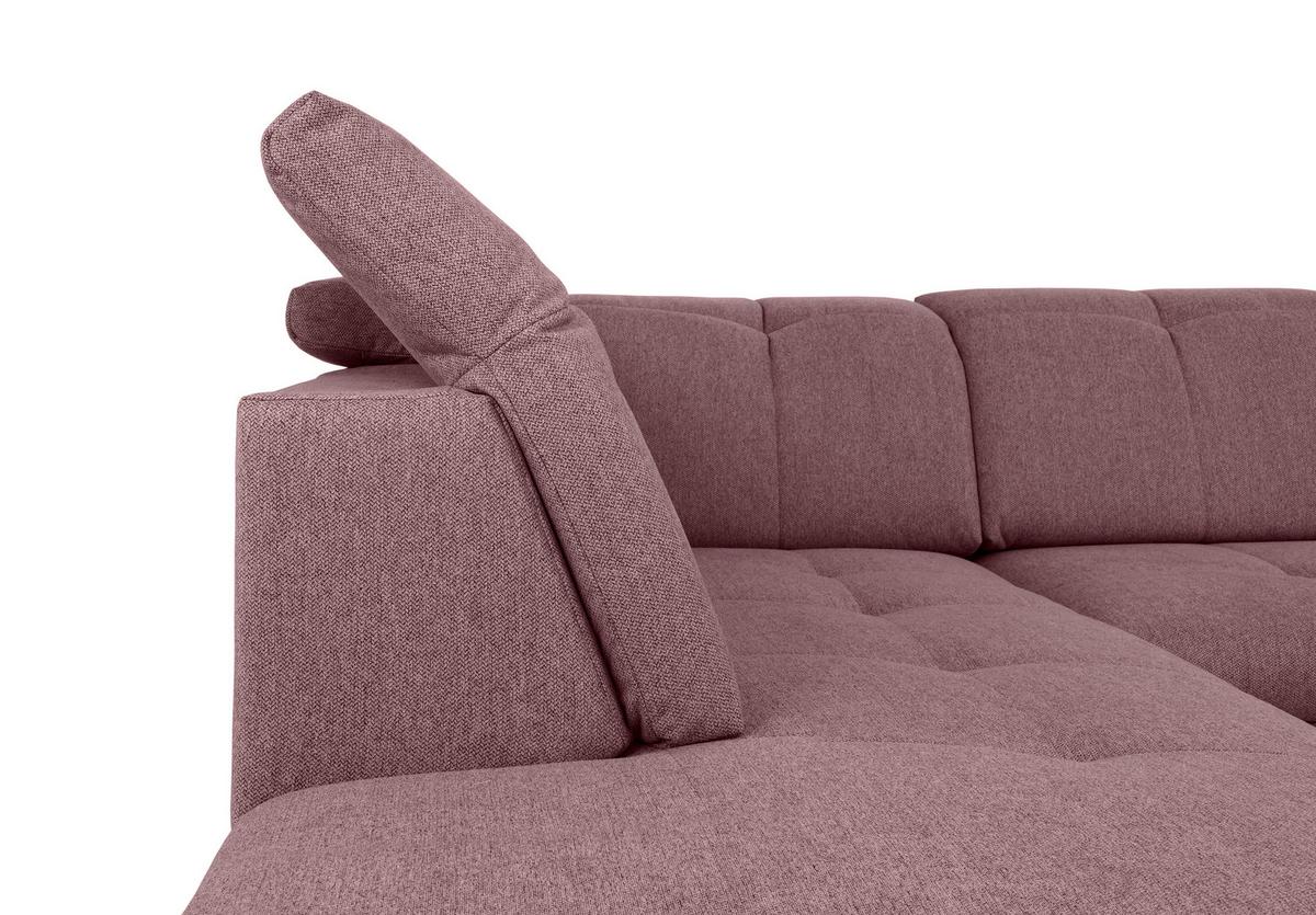 Wohnlandschaft Ramzes Beere U: 215x328x173 cm - Beere/Grau, Design, Textil (215/328/173cm) - MID.YOU