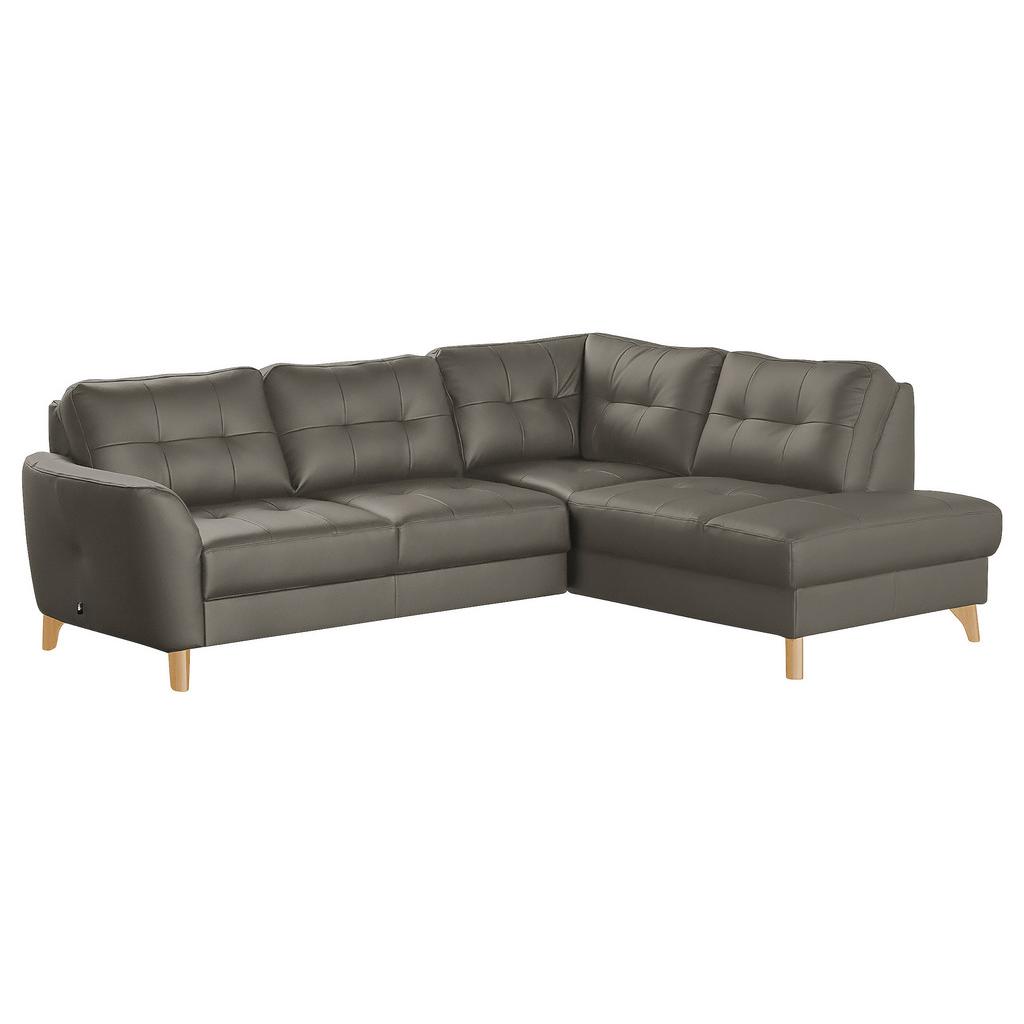 Ecksofa Nordic Schlammfarben S: 236x190 cm