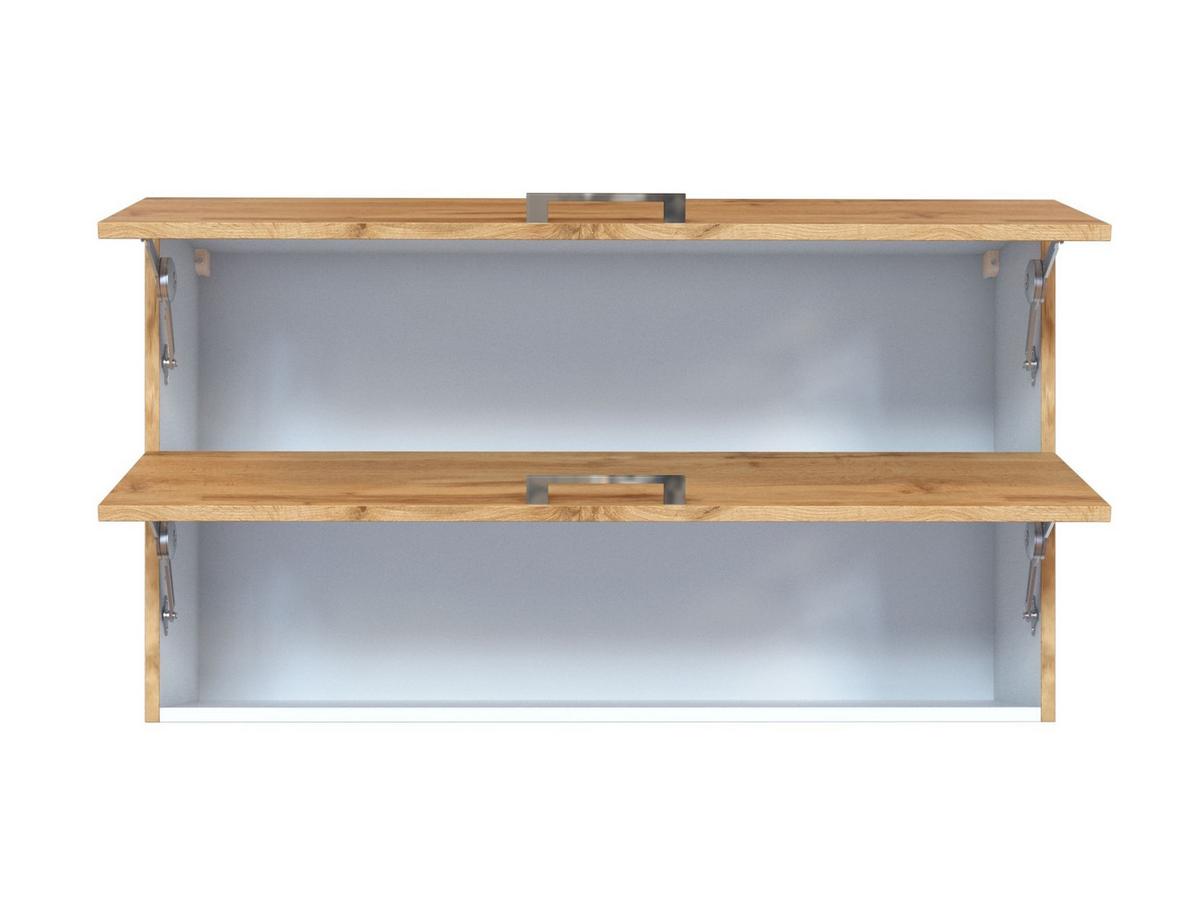 Küchenoberschrank B: 100 Cm Eiche Dekor 2 Klappen - Eiche Wotan, MODERN, Holzwerkstoff (100/57/34cm) - Held