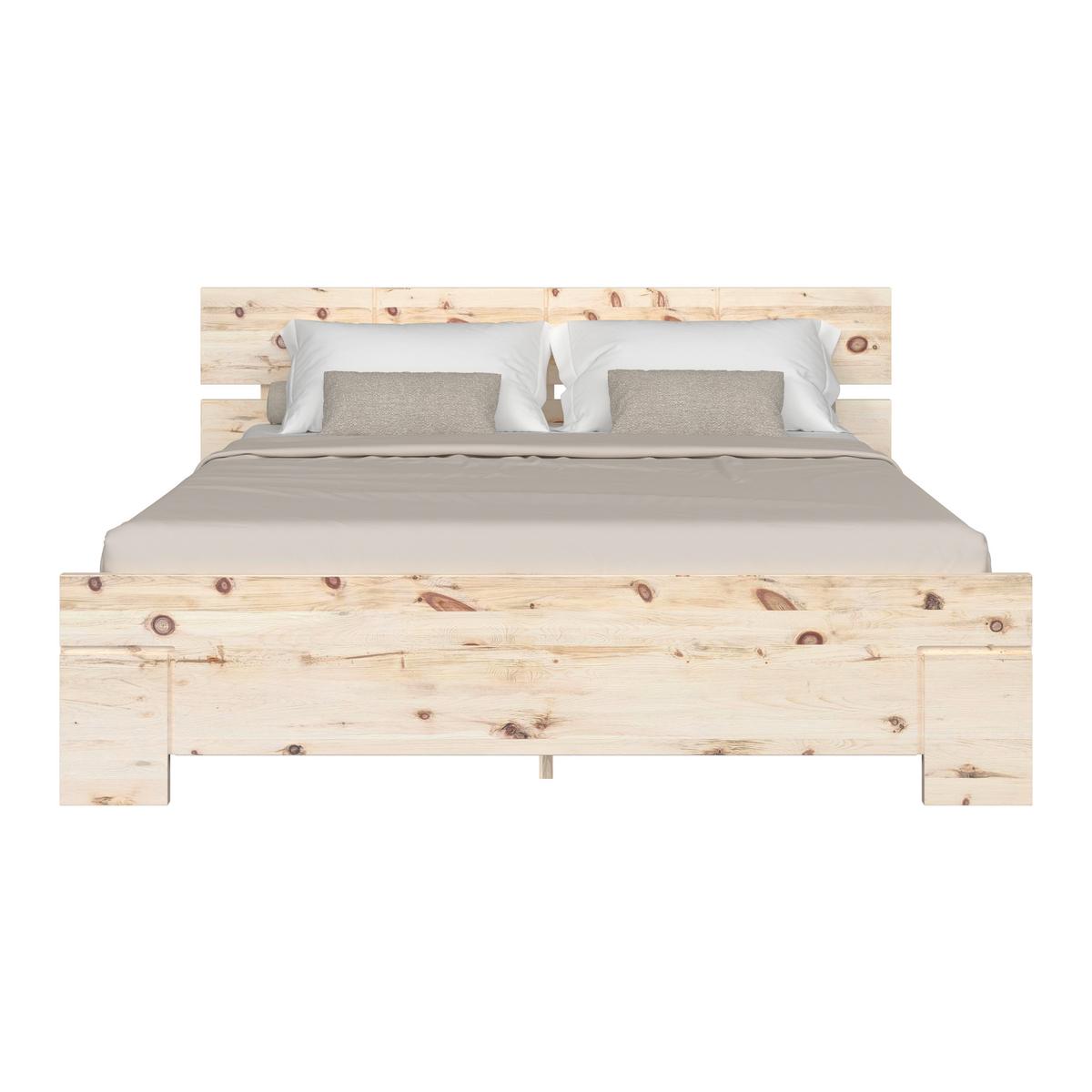Bett Sonja Naturfarben, B/L: 200x207 cm - Naturfarben, KONVENTIONELL, Holz (200/207cm)