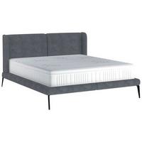 Polsterbett Tessina Sorisso - Hellgrau/Schwarz, MODERN, Textil (180/200cm) - Livetastic