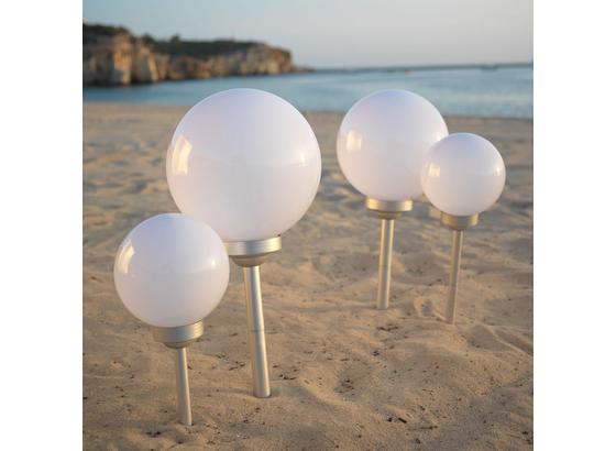Solárne Svietidlo Adrian - biela/strieborná, plast (20/66cm) - Mömax modern living Solárne Svietidlo Adrian - biela/strieborná, plast (20/66cm) - Mömax modern living