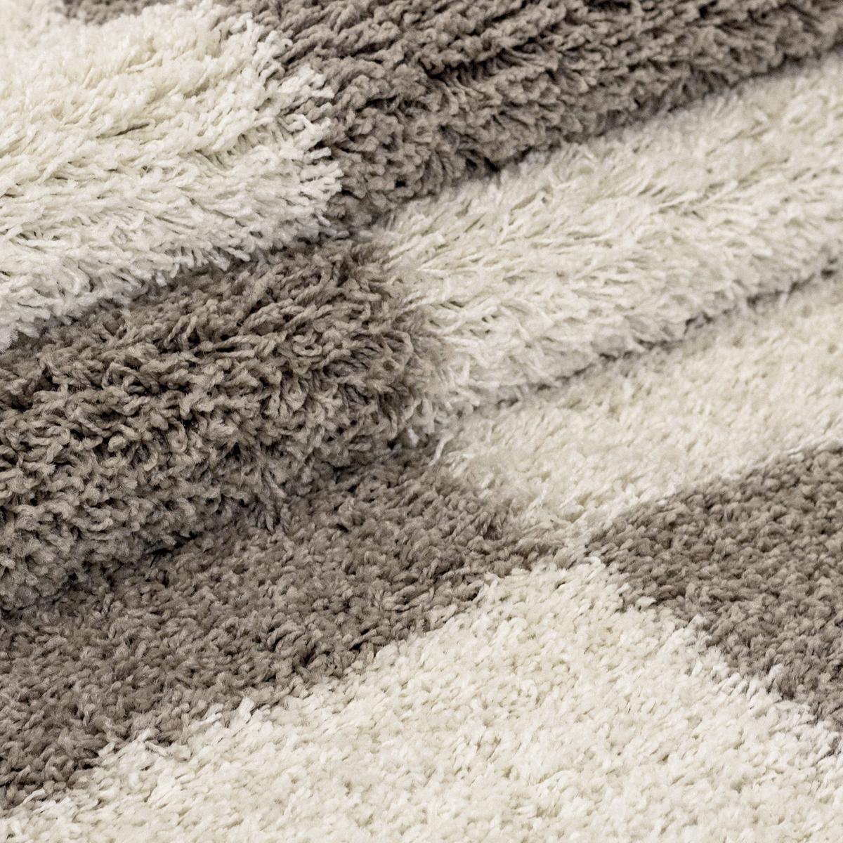 Hochflor Teppich Beige Gala 100x200 cm - Beige, Design, Textil (100/200cm)