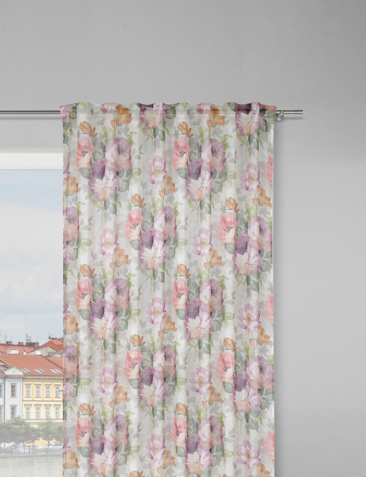 HOTOVÝ ZÁVES Steffi, 135/255cm - viacfarebná, Romantik / Landhaus, textil (135/255cm) - Mömax
