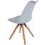 Stuhl Levi Lederlook Hellgrau, Beine Echtholz - Eichefarben/Hellgrau, MODERN, Holz/Kunststoff (48/81/57cm) - Ombra Stuhl Levi Lederlook Hellgrau, Beine Echtholz - Eichefarben/Hellgrau, MODERN, Holz/Kunststoff (48/81/57cm) - Ombra