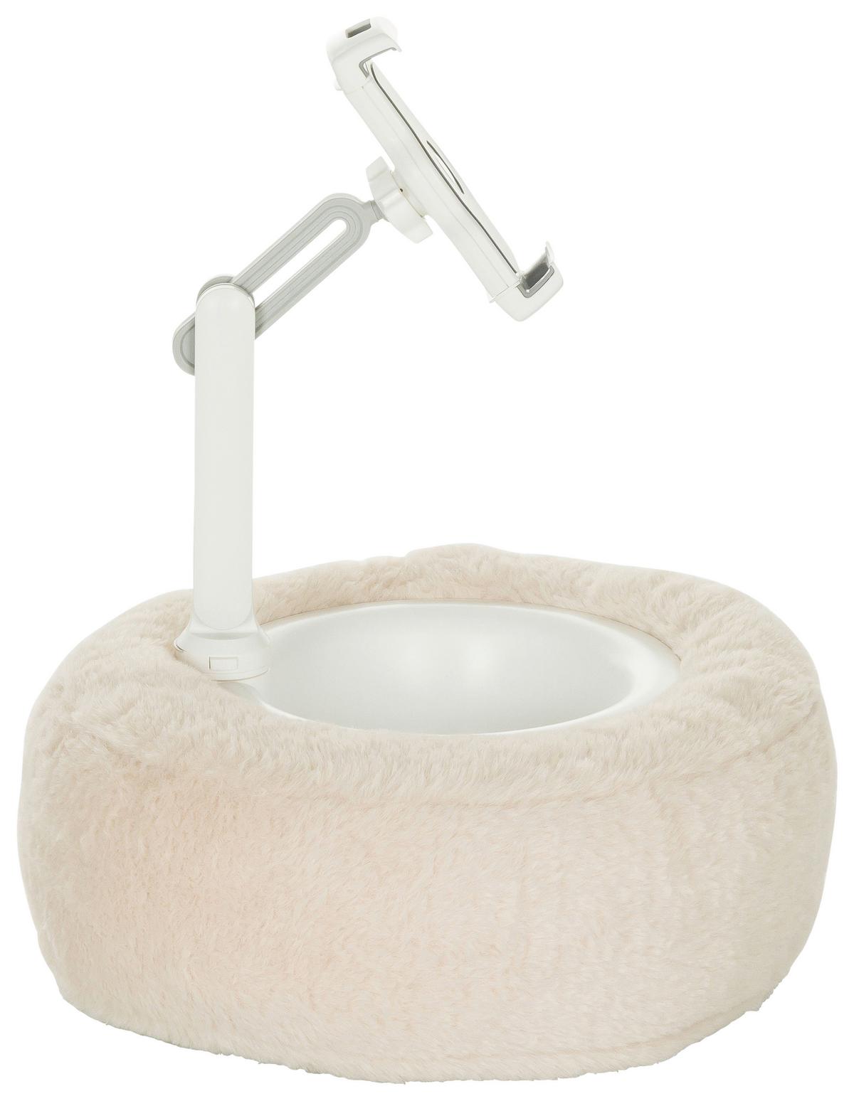 Tablethalterung Comfilap Ii - Beige/Weiß, Basics, Kunststoff/Textil (30/30-36/30cm) - MID.YOU