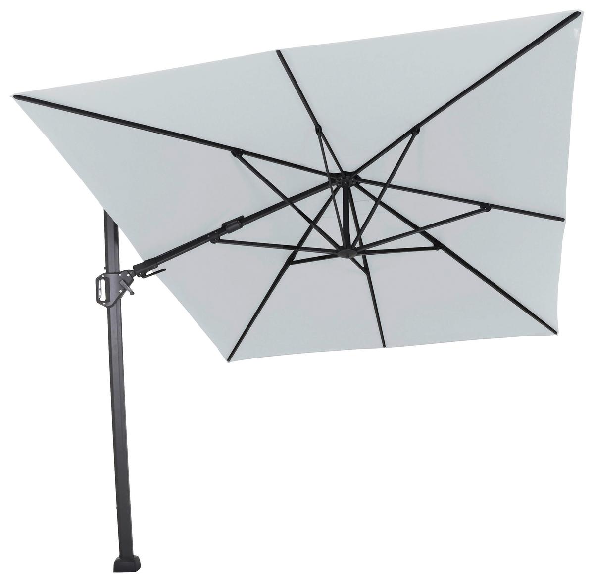 Ampelschirm Sunset N+ BxHxT 350x 252x260 cm Anthrazit/Grau - Anthrazit/Grau, KONVENTIONELL, Textil/Metall (350/260cm) - Siena Garden