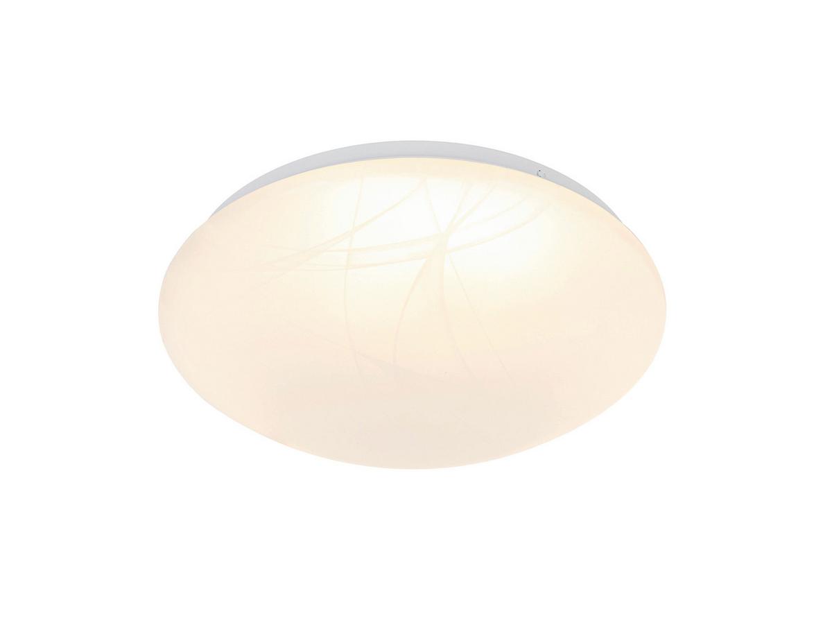 STROPNÉ LED SVIETIDLO ALABAST - biela/alabastrová, Design, kov/plast (29/8,8cm) - Mömax