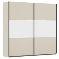 Schwebetürenschrank Neo Weiß Champagner B: 218 - Champagner/Alufarben, MODERN, Holzwerkstoff (218/210/59cm) - Rauch Möbel