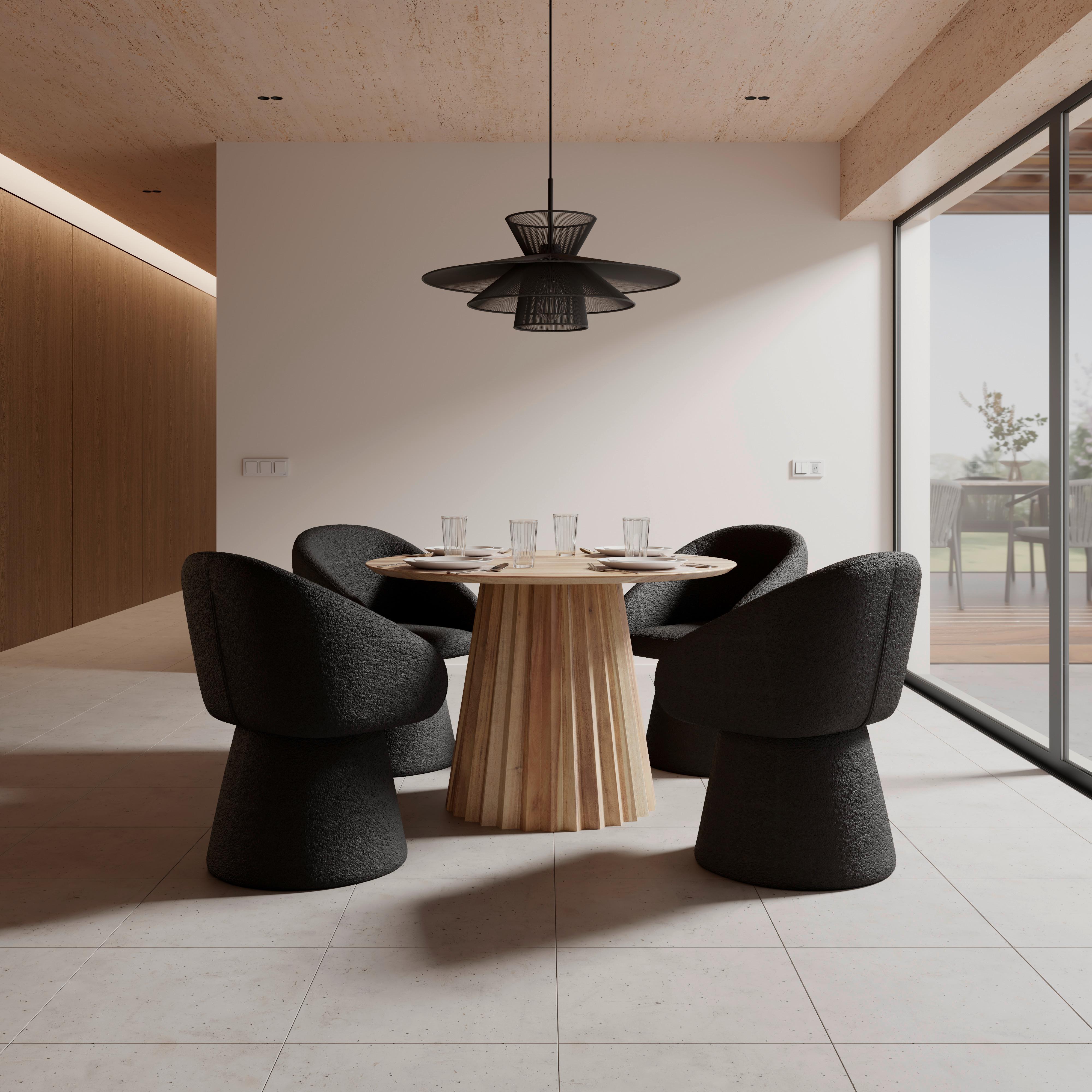 ŽIDLE S PODRUČKAMI MAIA - černá, Moderní, kov/textil (60/84,5/59cm) - Bessagi Home