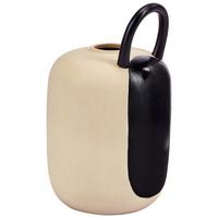 Váza Fabia - fekete/homokszínű, Basics, kerámia (19/32,5cm) - Luca Bessoni