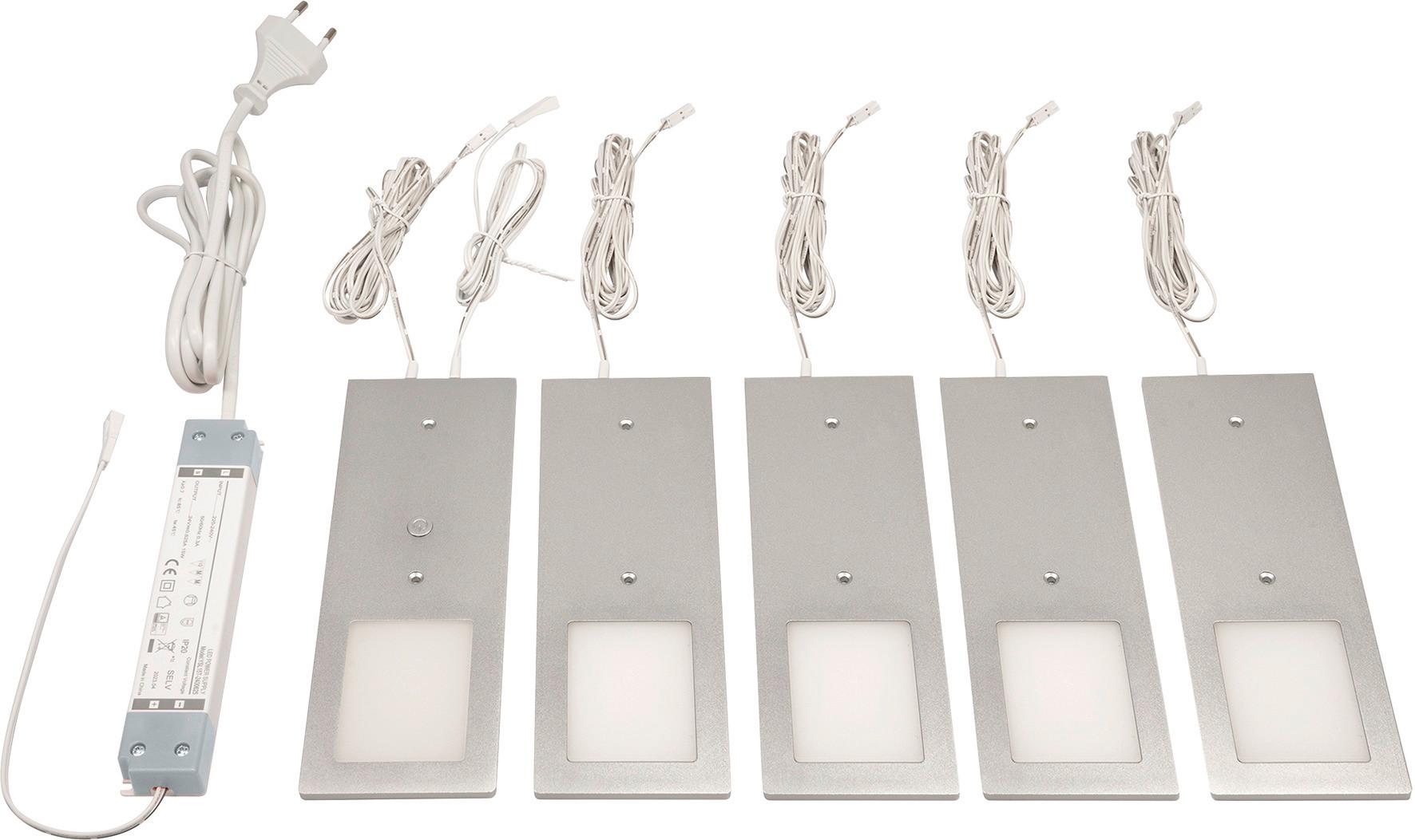 Unterbauleuchte Planar Alu - Alufarben, Basics, Metall (19/7/0,5cm)