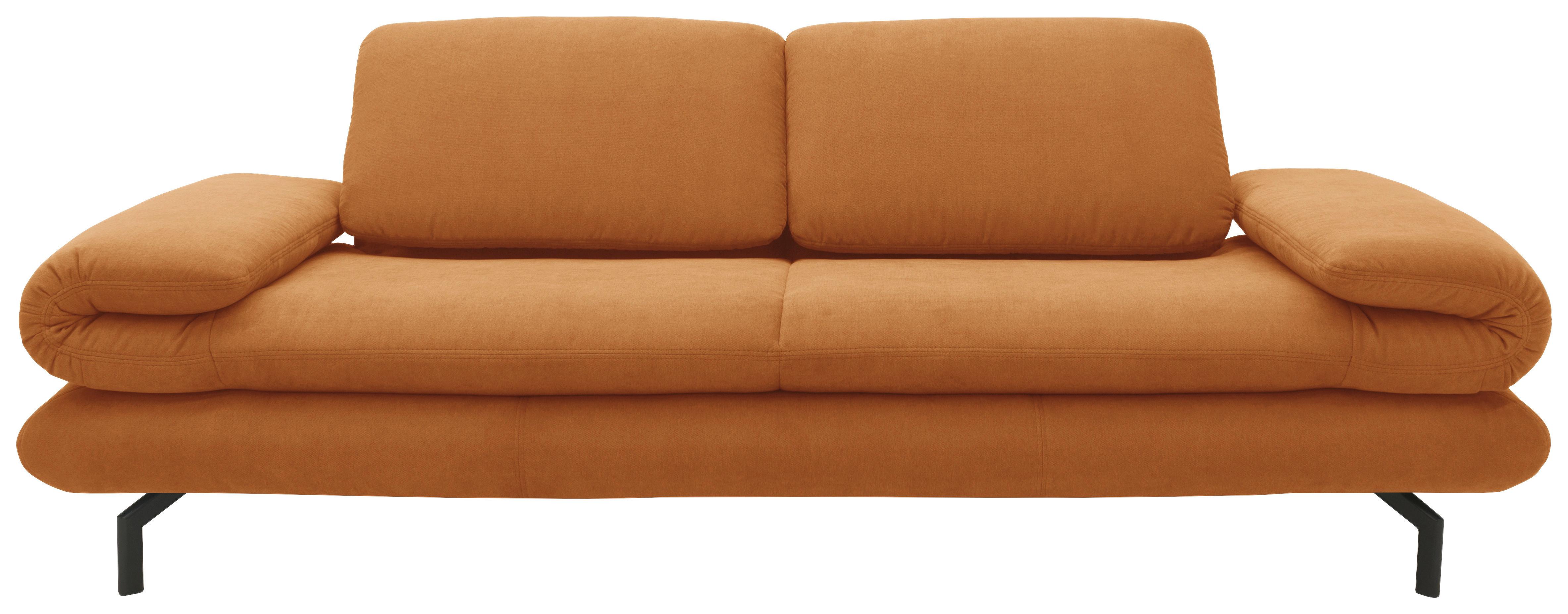 2-sitzer-sofa Honig - Schwarz/Honig, Design, Textil (204 (264)/83 (110)/98cm) - LOOKS by W.Joop