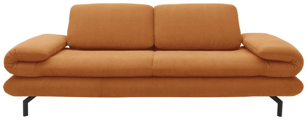 2-sitzer-sofa Honig - Schwarz/Honig, Design, Textil (204 (264)/83 (110)/98cm) - LOOKS by W.Joop