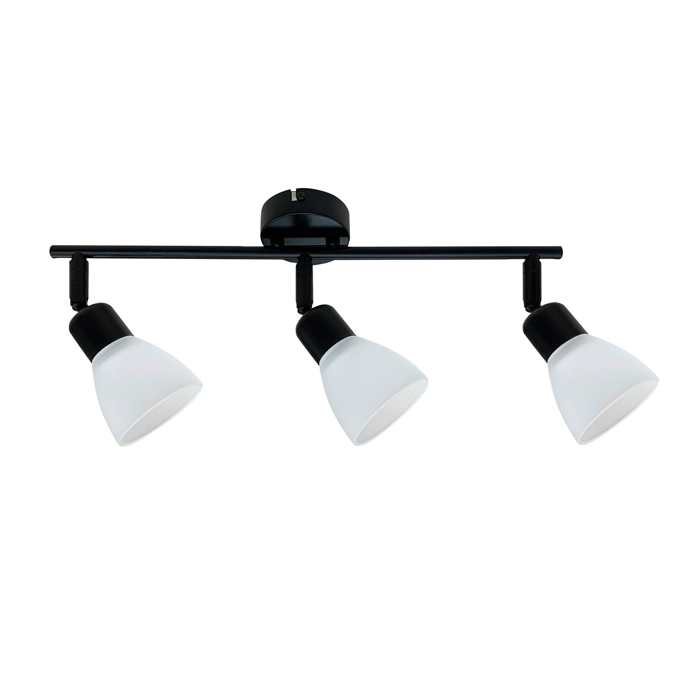 DECKENLEUCHTE 93-29591 COSTA - Schwarz/Weiß, KONVENTIONELL, Metall (52/8/20cm)