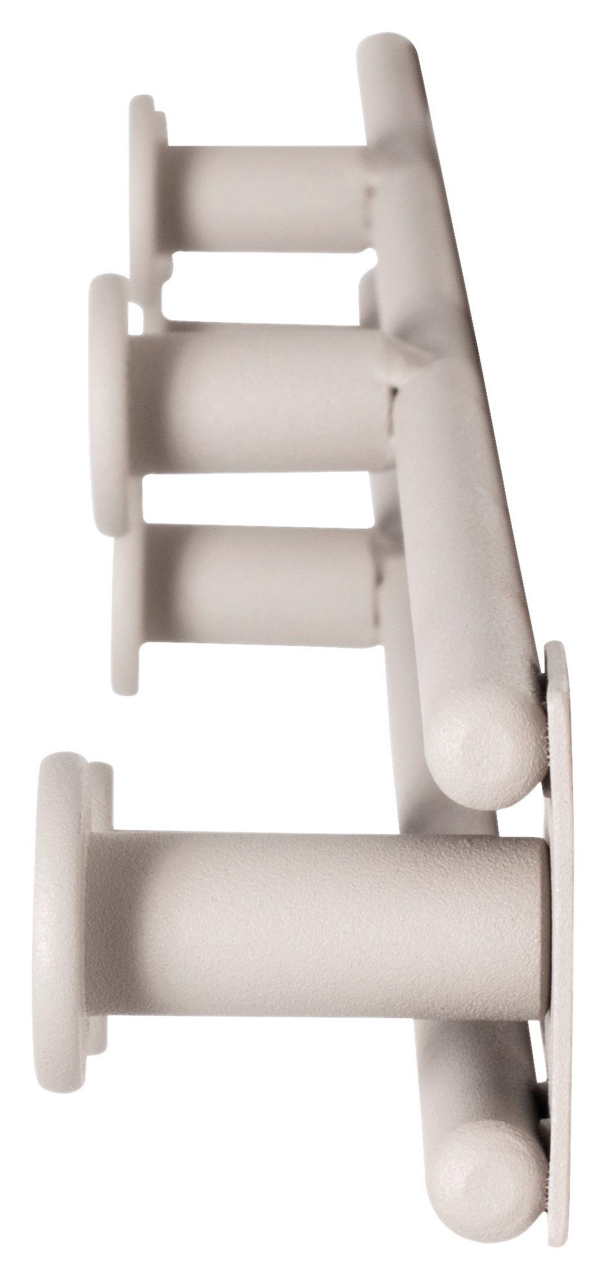 LIŠTA S HÁČIKMI BRUNO 7 - kašmírová, Trend, kov (54/4/3cm)