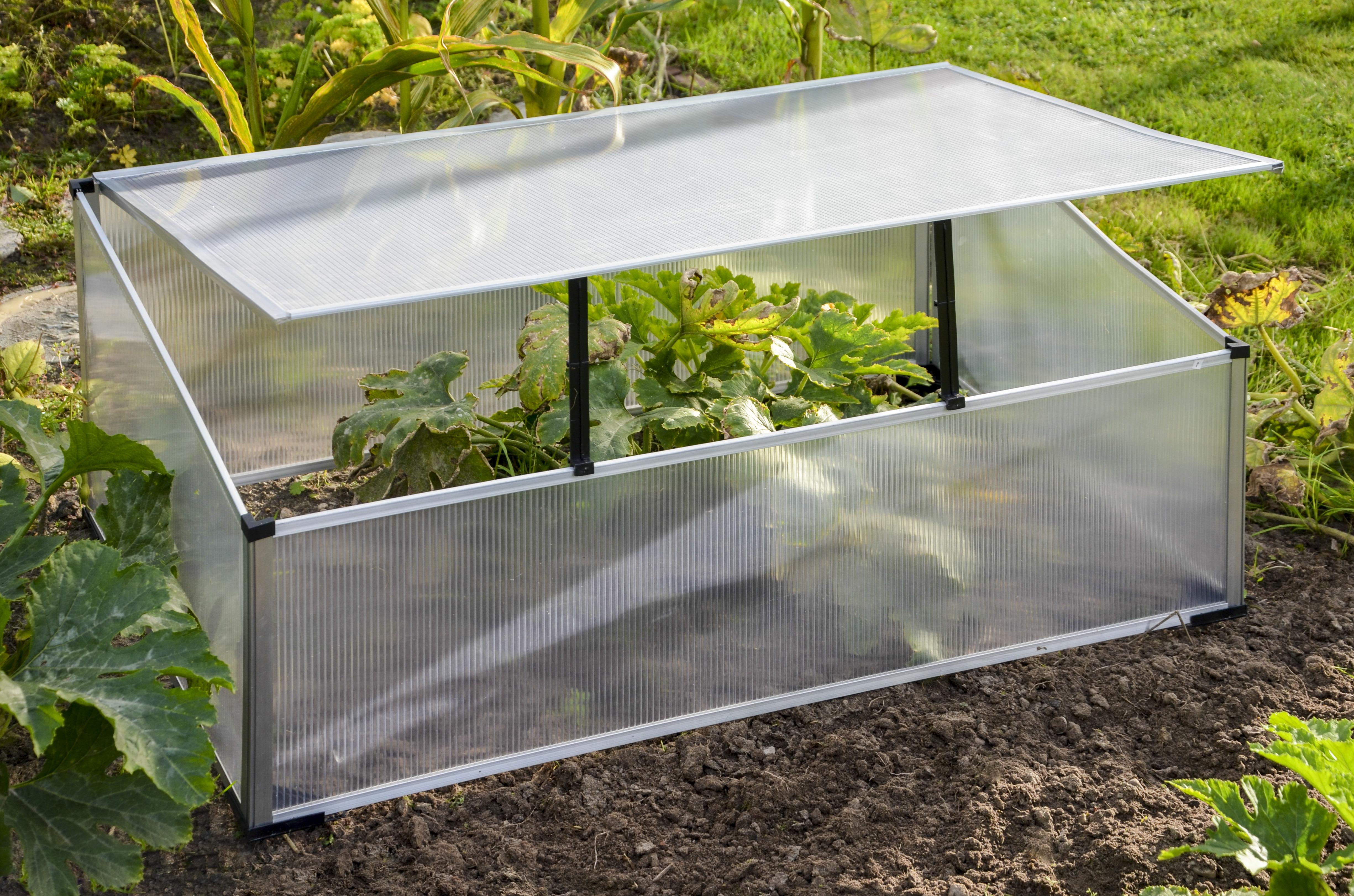 Frühbeet Abdeckung Transparent BxHxT: ca. 100x40x60 cm - Transparent, Basics, Kunststoff/Metall (100/40/60cm) - Homezone