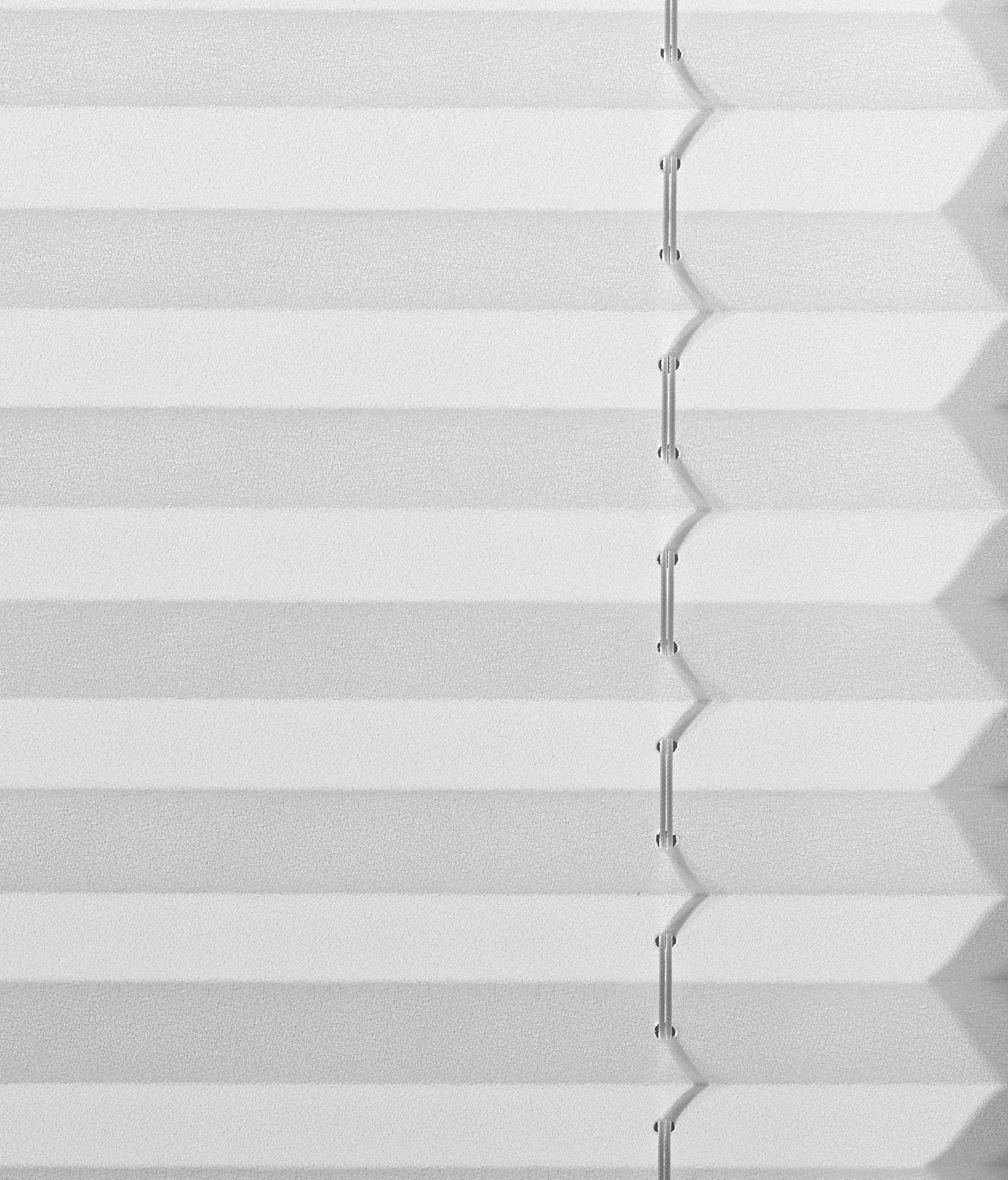 Plissee Free Weiß B: 100 Cm - Hellgrau, Basics, Textil (100/130cm) - Homeware