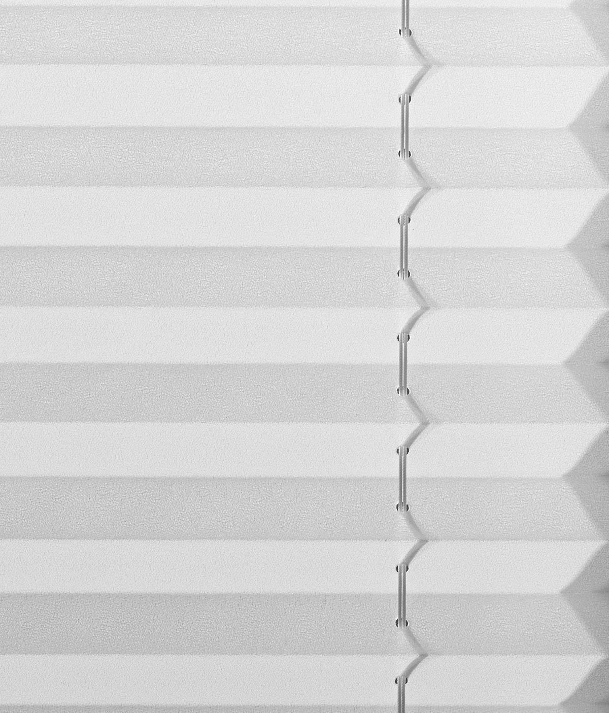 Plissee Free Weiß B: 100 Cm - Hellgrau, Basics, Textil (100/130cm) - Homeware