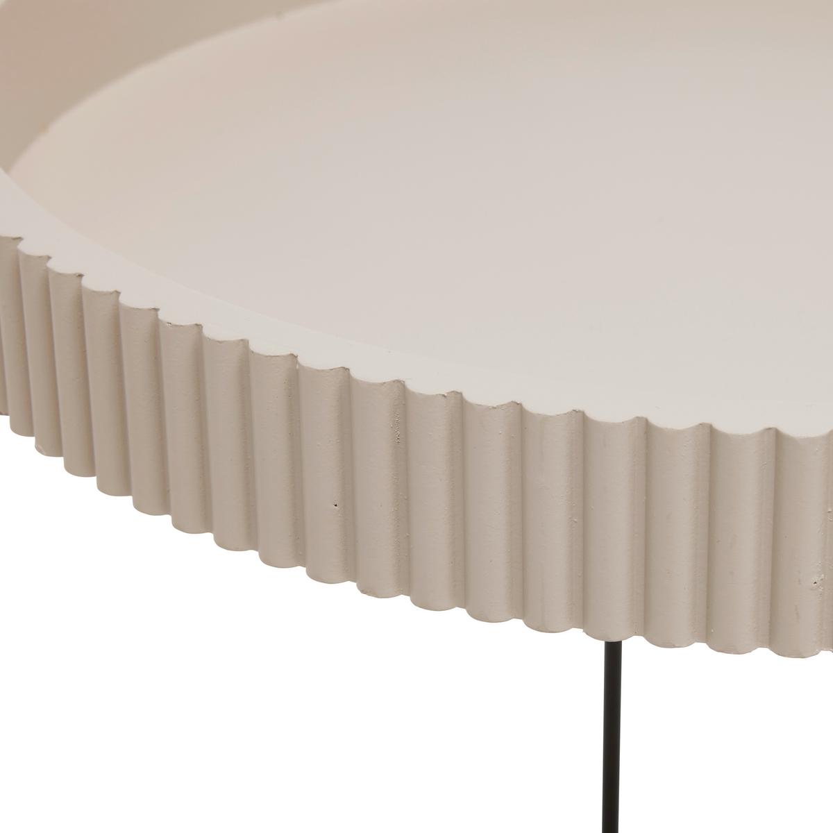 Príručný stolík béžová/čierna - čierna/piesková, Modern, kov/kompozitné drevo (36,5/36,5/37.5cm) - Mömax