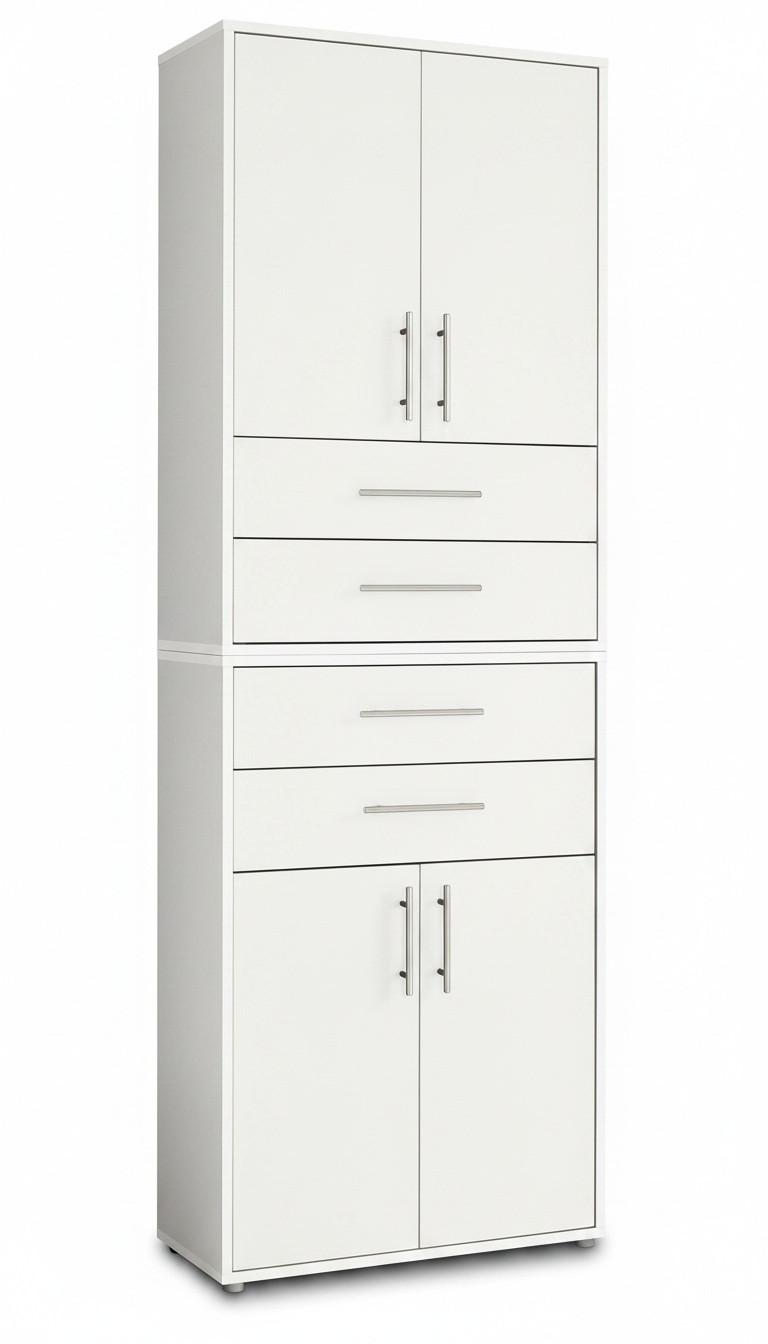 Aktenschrank Office Edition Weiß B: 84,4cm - Weiß, MODERN, Holzwerkstoff (84,4/227,2/33cm) - MID.YOU