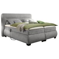 Boxspringbett Mit Topper Verstellbar, 160x200 Evolution - Schlammfarben/Schwarz, KONVENTIONELL, Textil (160/200cm) - MID.YOU