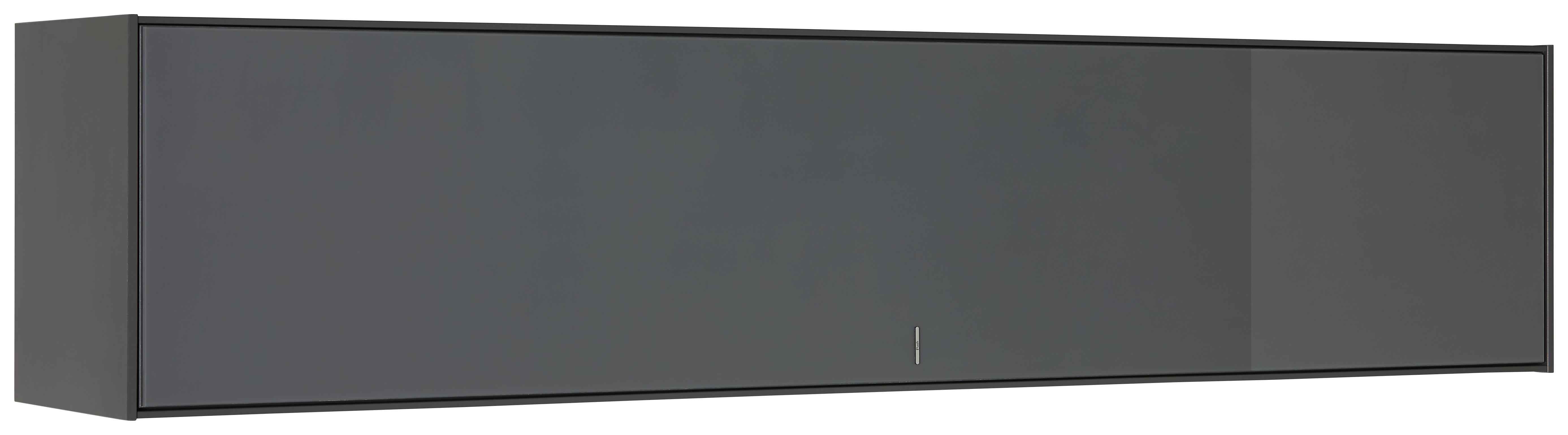 Závesný Diel Max Box - antracitová, Moderný, kompozitné drevo/sklo (38/175/32cm) - Premium Living