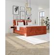 Boxspringbett mit Topper und Bettkasten 180x200 cm Medino - Rostfarben, KONVENTIONELL, Holz/Holzwerkstoff (180/200cm) - Luca Bessoni