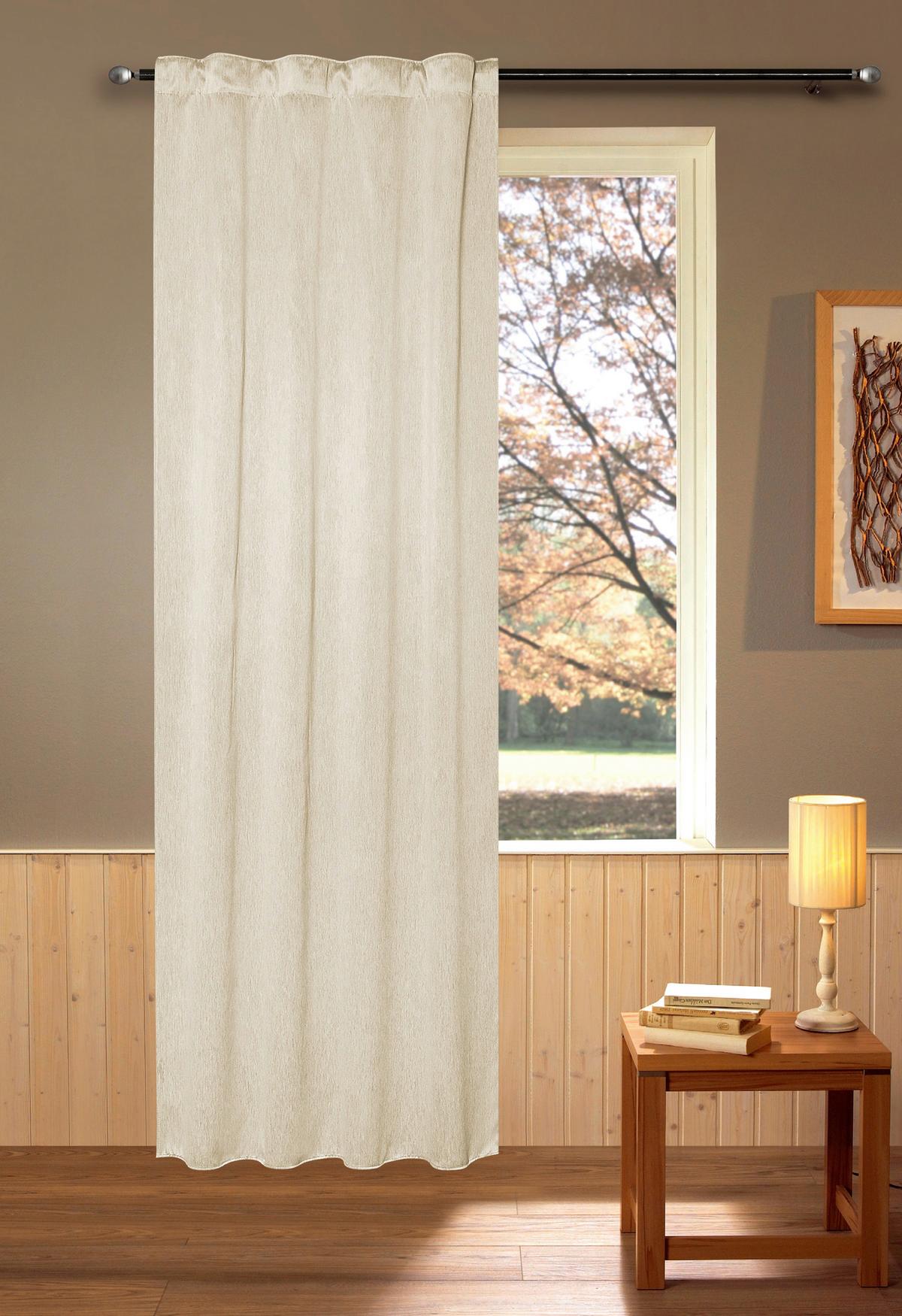 Verdunkelungsvorhang Mara - Beige, ROMANTIK / LANDHAUS, Textil (135/245cm) - James Wood