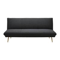 Rozkladacia pohovka BEN tmavosivá - zlatá/tmavosivá, Modern, kov/drevo (186/82/85cm) - Bessagi Home