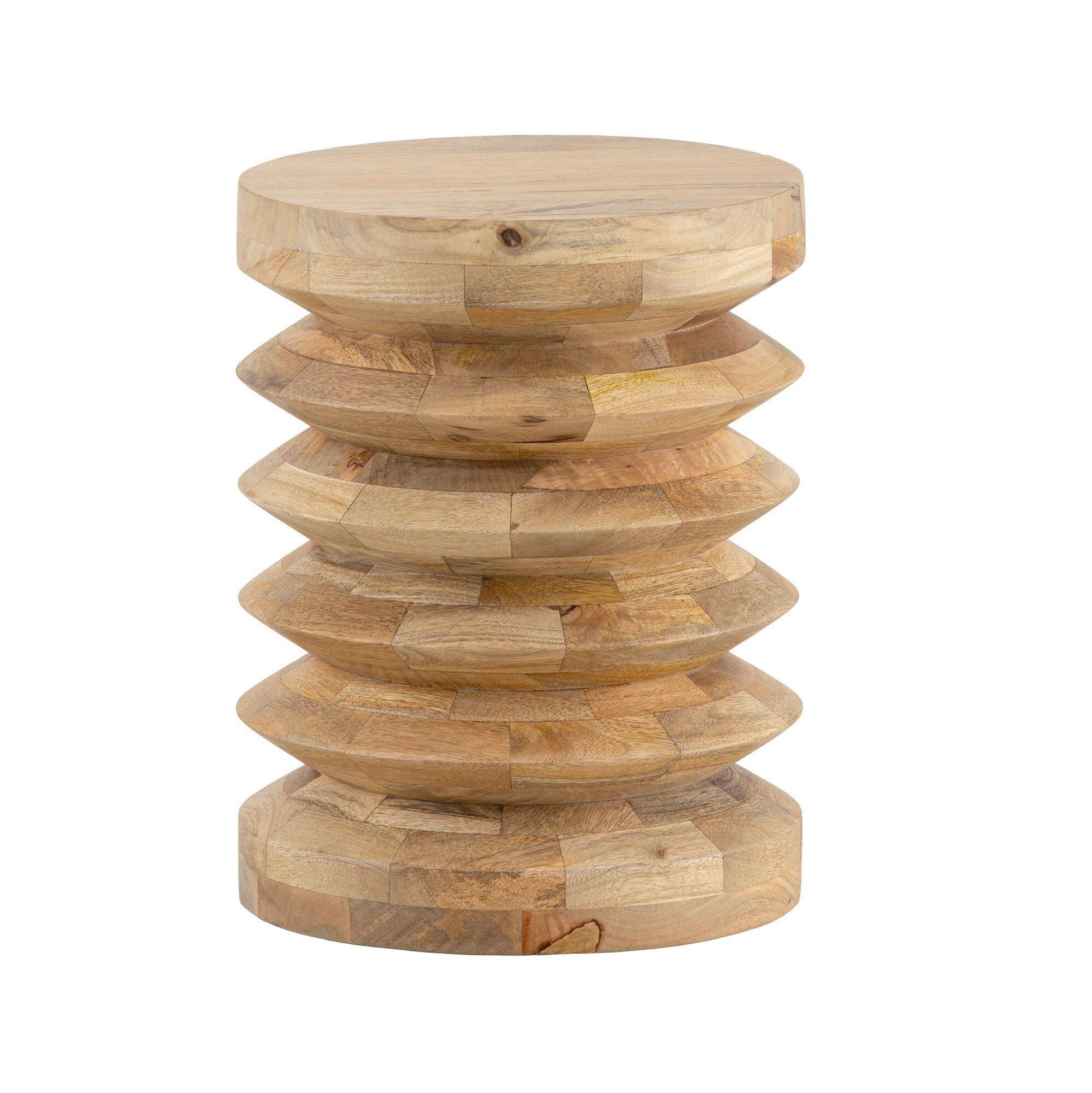 Beistelltisch Braun B: 35 cm - Braun, Design, Holz (35/35/45cm) - Livetastic